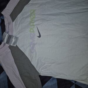 Nike Long Sleeve Tee - White, Gray, Purple